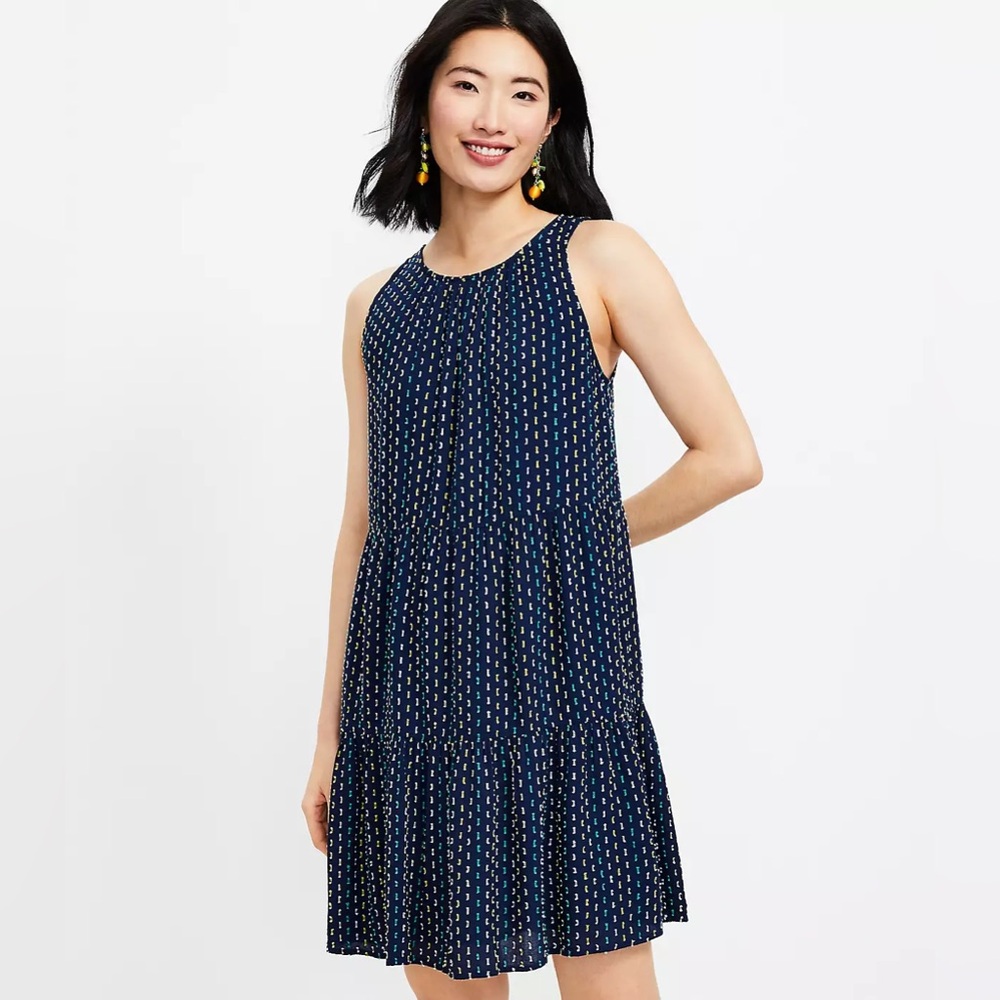 NWT LOFT Women’s XS Navy Blue Dress